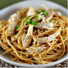 Asian Style Peanut Chincken Noodle